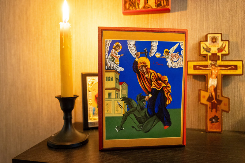 St. Marina | Mounted Handmade Icon | Jennie Lyra Collection Icons