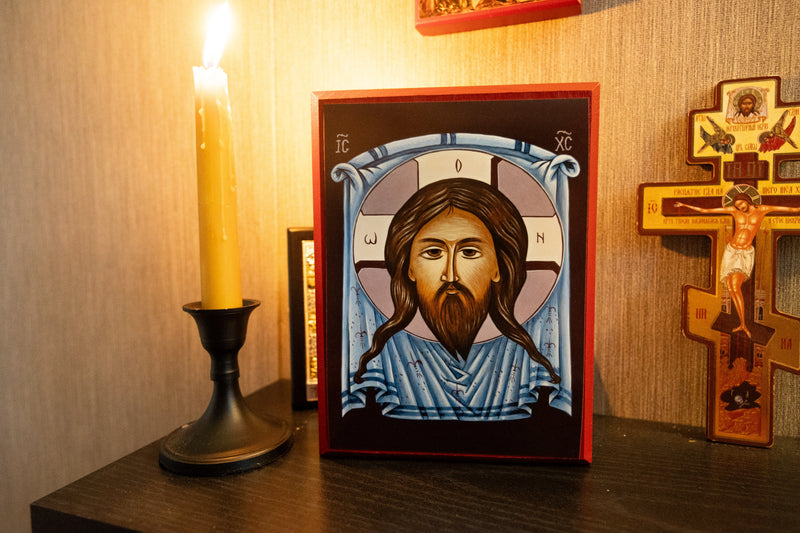 Holy Face | Mounted Handmade Icon | Jennie Lyra Collection Icons