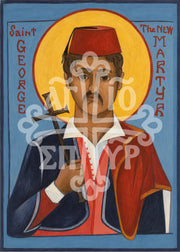 St. George New Martyr | Mounted Handmade Icon | Jennie Lyra Collection Icons