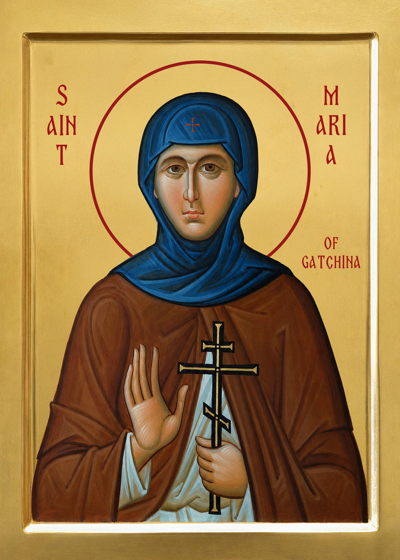 Mounted Handmade Icon | Saint Maria of Gatchina
