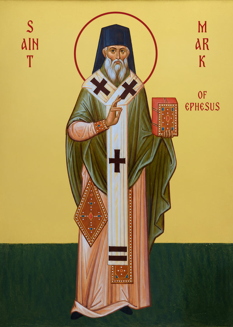 Mounted Handmade Icon | Saint Mark of Ephesus