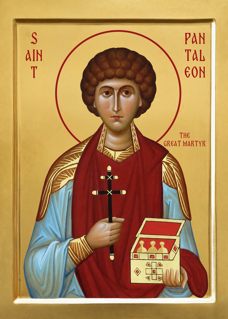 Mounted Handmade Icon | Saint Pantaleon