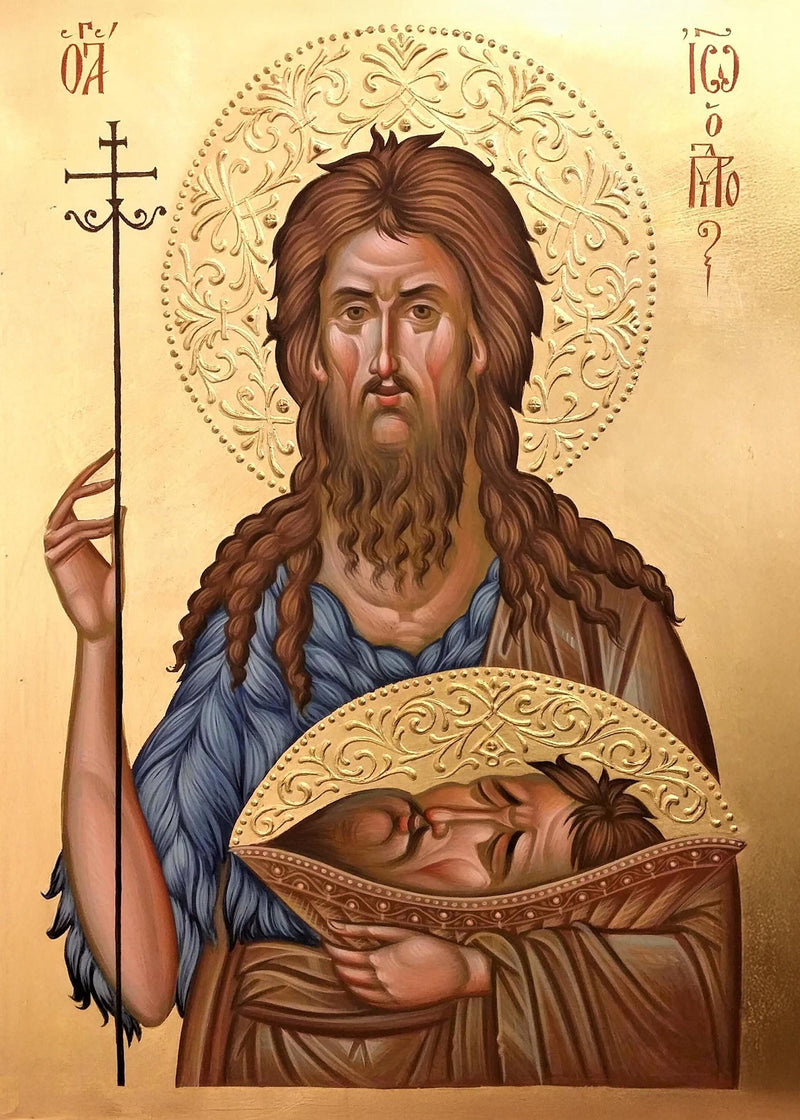 Mounted Handmade Icon | St. John the Baptist