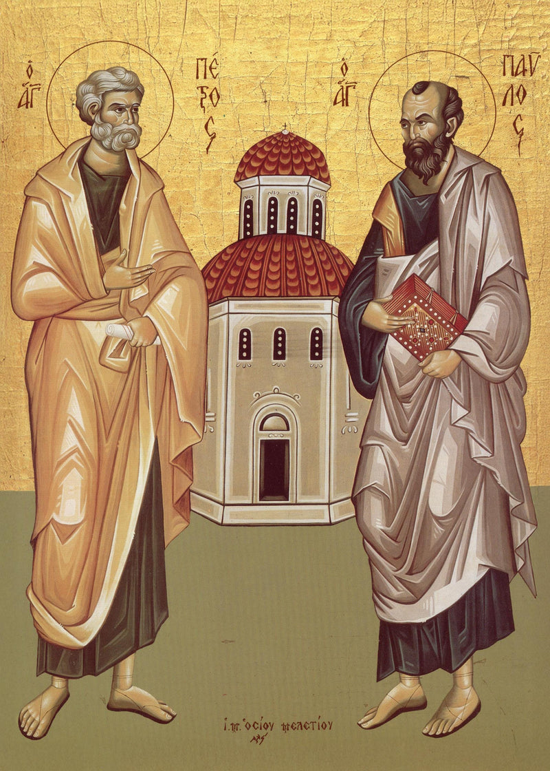 Mounted Handmade Icon | St. Peter and St. Paul