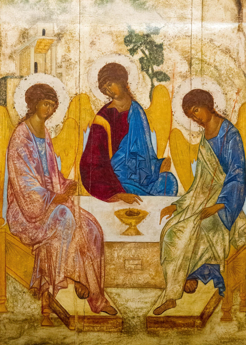 Mounted Handmade Icon | Holy Trinity