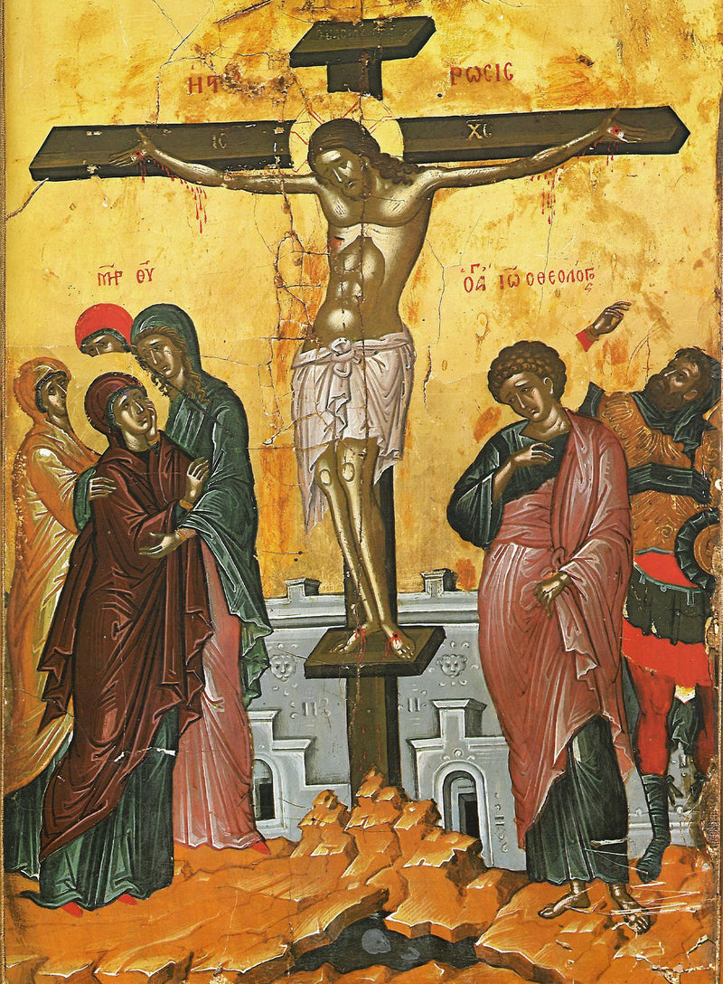 Mounted Handmade Icon | Crucifixion of Christ