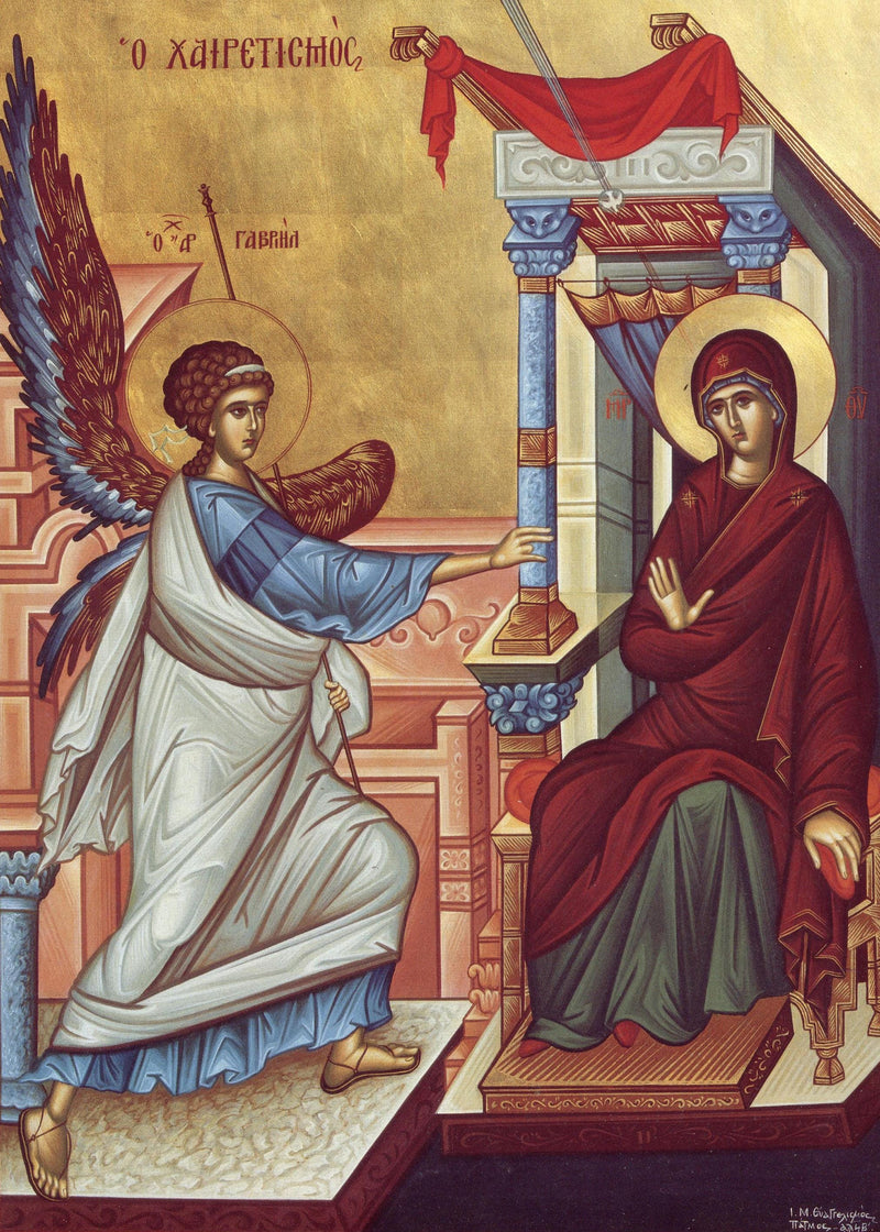 Mounted Handmade Icon | Annunciation