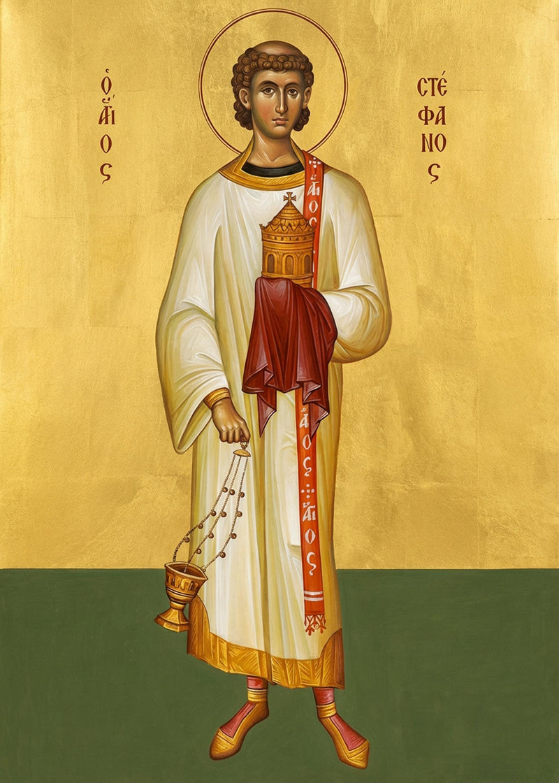 Mounted Handmade Icon | St. Stephen