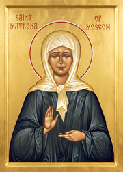 Mounted Handmade Icon | St. Matrona of Moscow