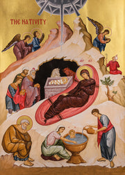 Mounted Handmade Icon | Nativity of Christ