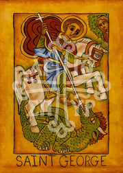 St. George | Mounted Handmade Icon | Jennie Lyra Collection Icons — image 4