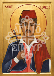 St. George of Ioannina | Mounted Handmade Icon | Jennie Lyra Collection Icons — image 3