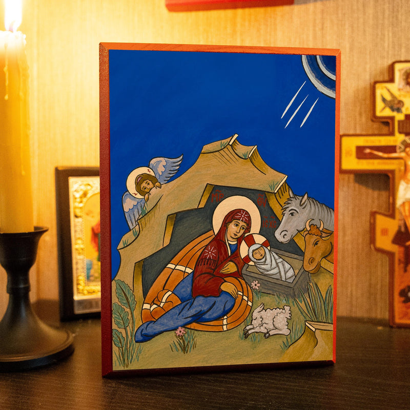 The Nativity | Mounted Handmade Icon | Jennie Lyra Collection Icons
