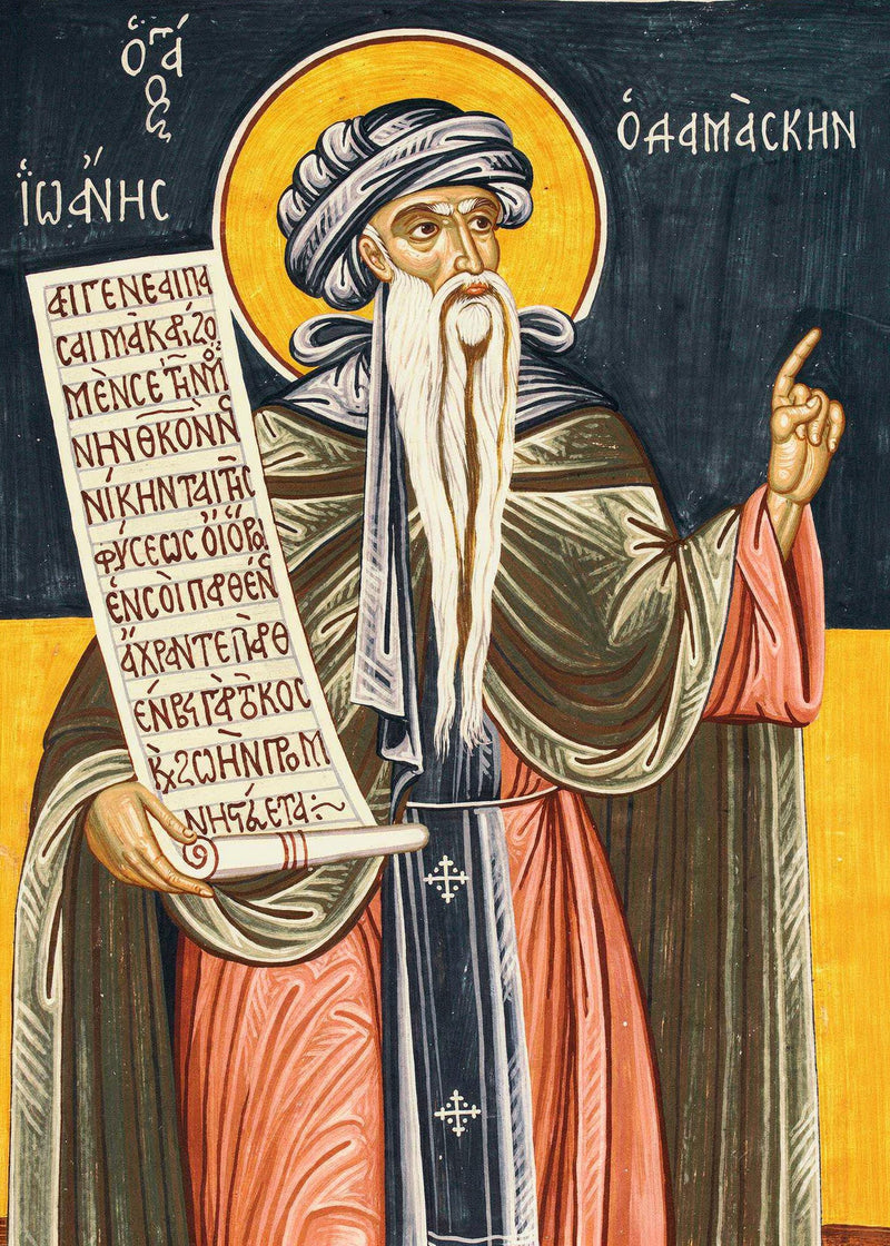 Mounted Handmade Icon | St. John of Damascus