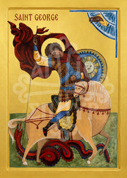 St. George | Mounted Handmade Icon | Jennie Lyra Collection Icons — image 3