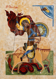 St. George | Mounted Handmade Icon | Jennie Lyra Collection Icons — image 2