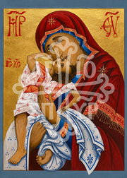 Theotokos | Mounted Handmade Icon | Jennie Lyra Collection Icons — image 3