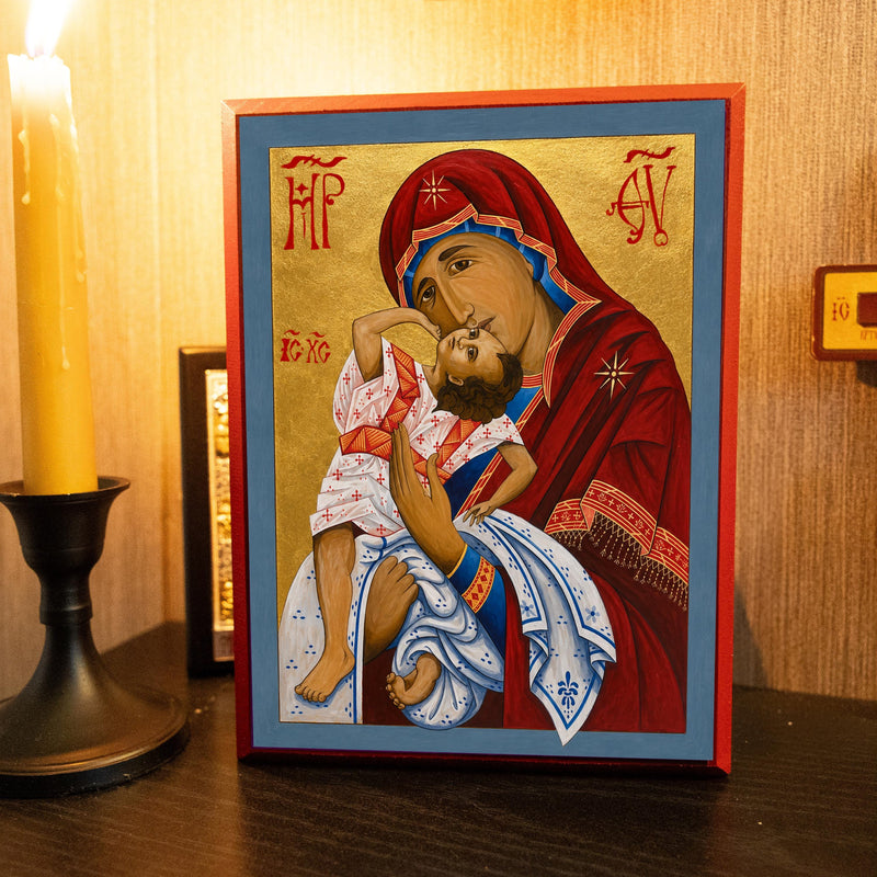 Theotokos | Mounted Handmade Icon | Jennie Lyra Collection Icons