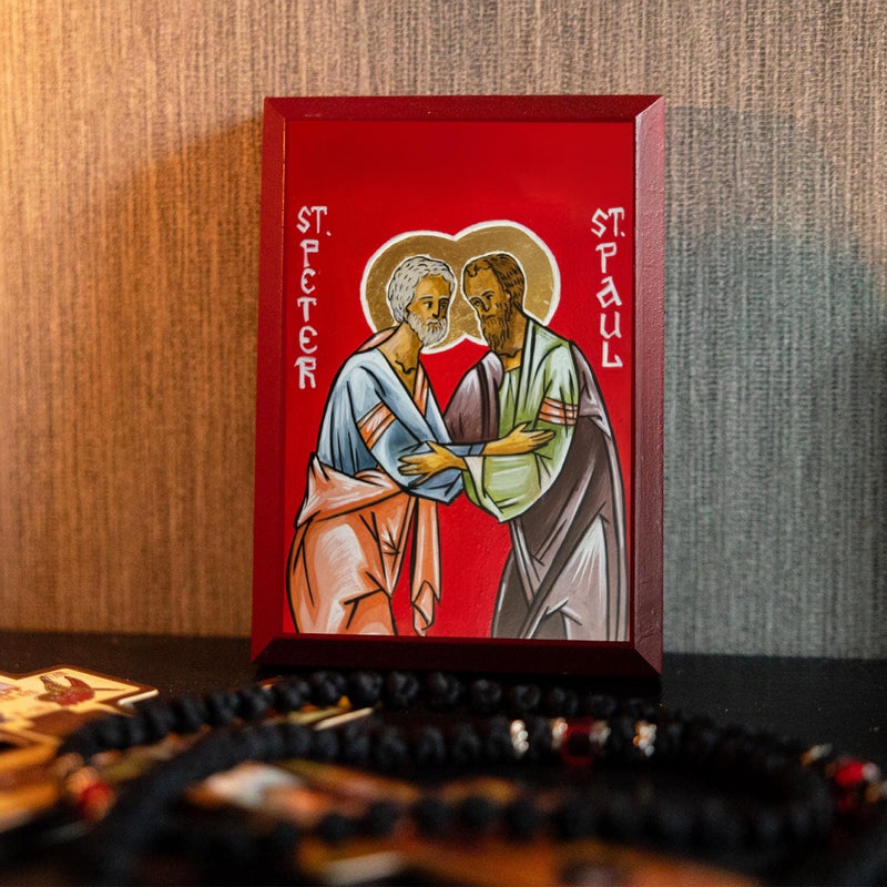 St Peter and St Paul | Mounted Handmade Icon | Jennie Lyra Collection Icons