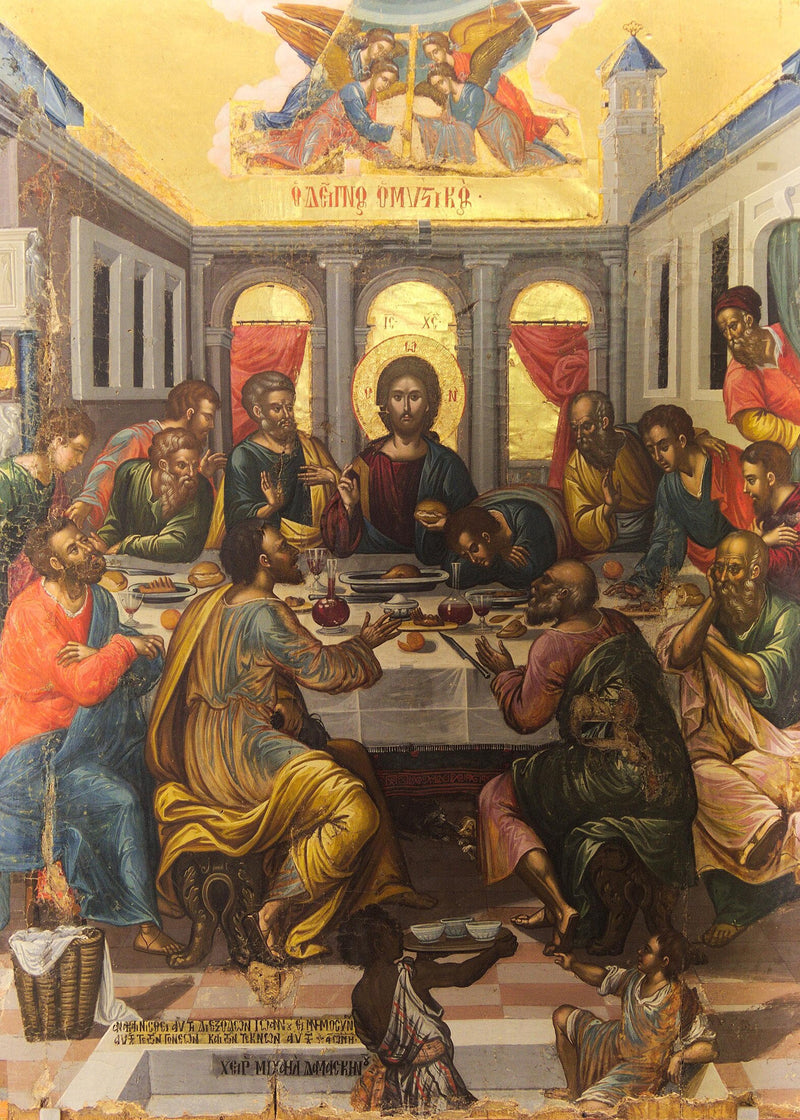 Mounted Handmade Icon | The Last Supper