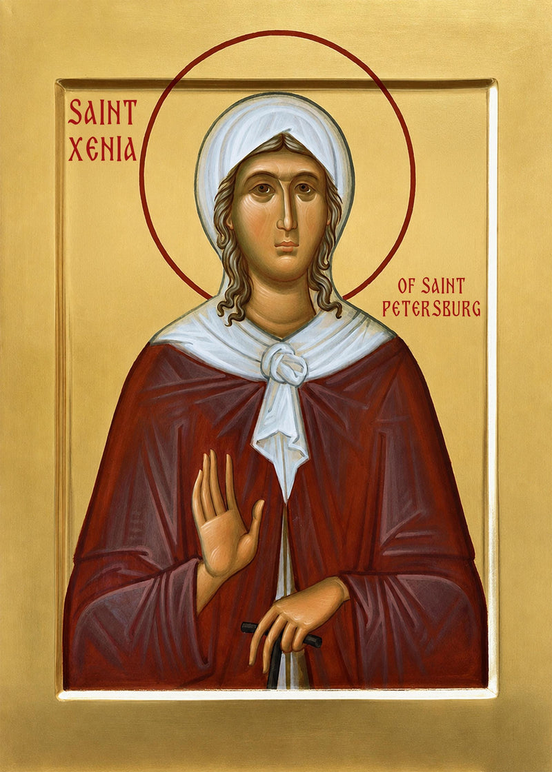 Mounted Handmade Icon | Xenia of Saint Petersburg
